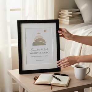 DDS Art Print, 8x10, Bible Verse, Paper Print, Unframed, Boho Series
